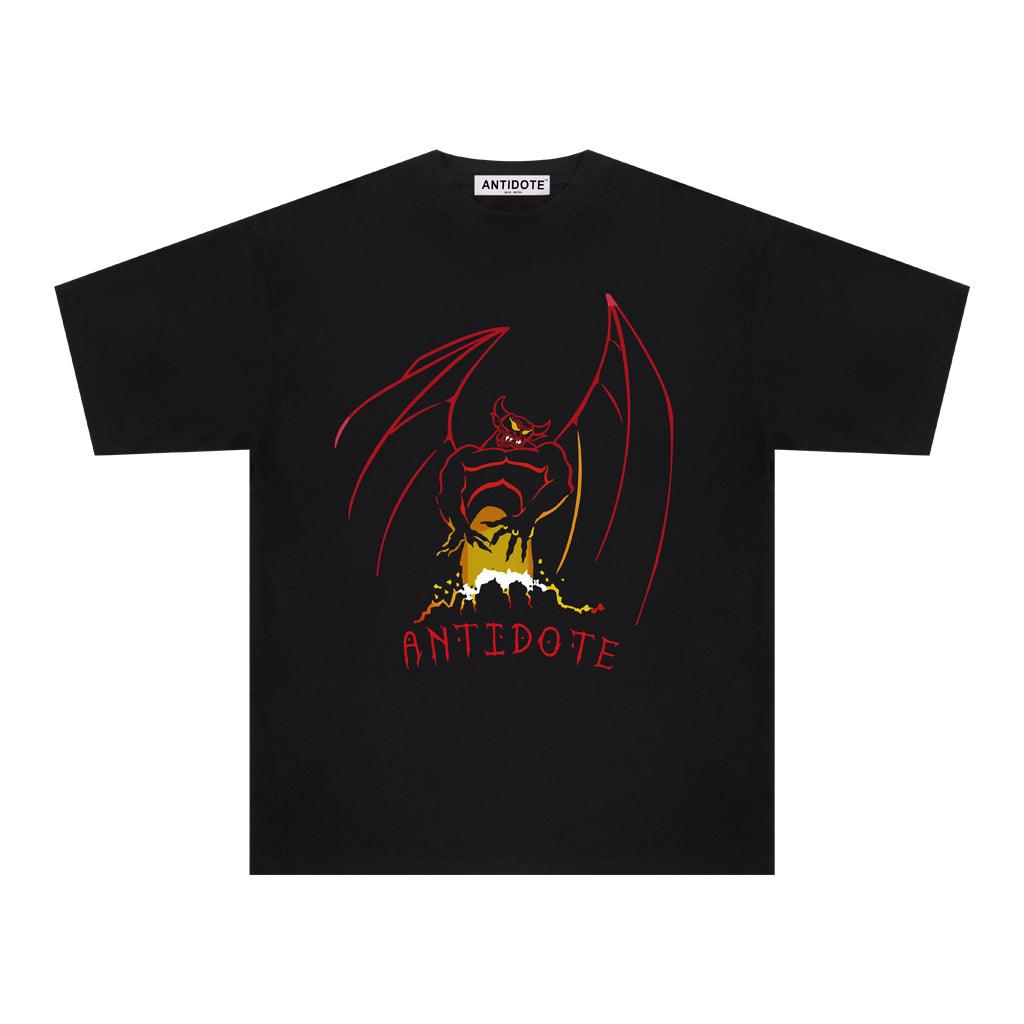 Antidote Devil Print Logo Tee