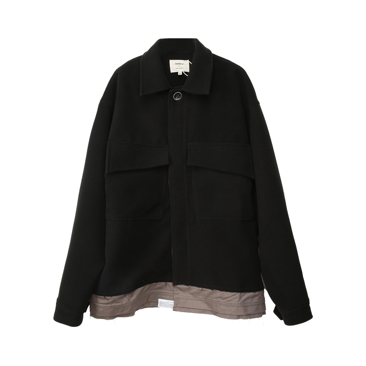 THINGY Black Woolen Jacket