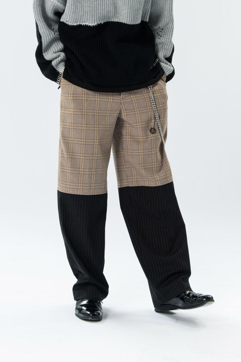 Empty Reference Plaid Trousers
