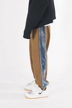 Empty Reference Brown Velvet Track Pants