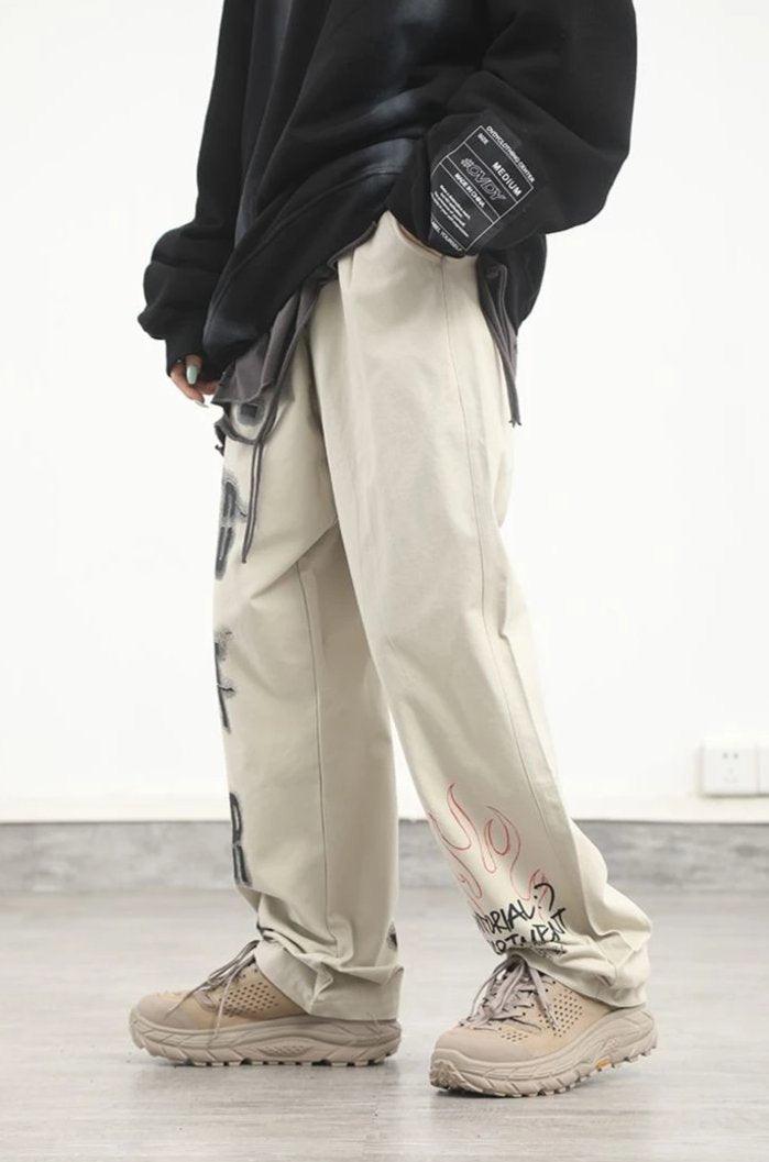 CZ ED Graffiti Straight Trousers