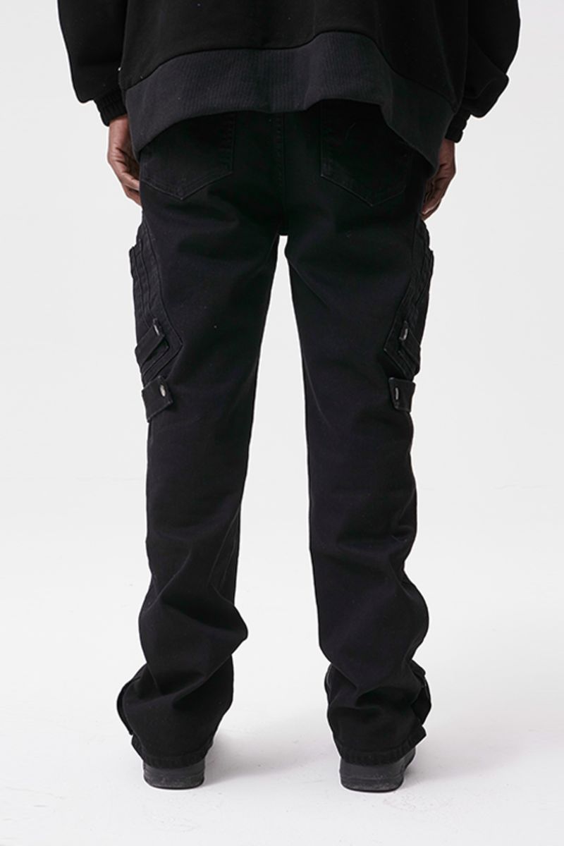 STEEPC Multi Pocket Straight Jeans