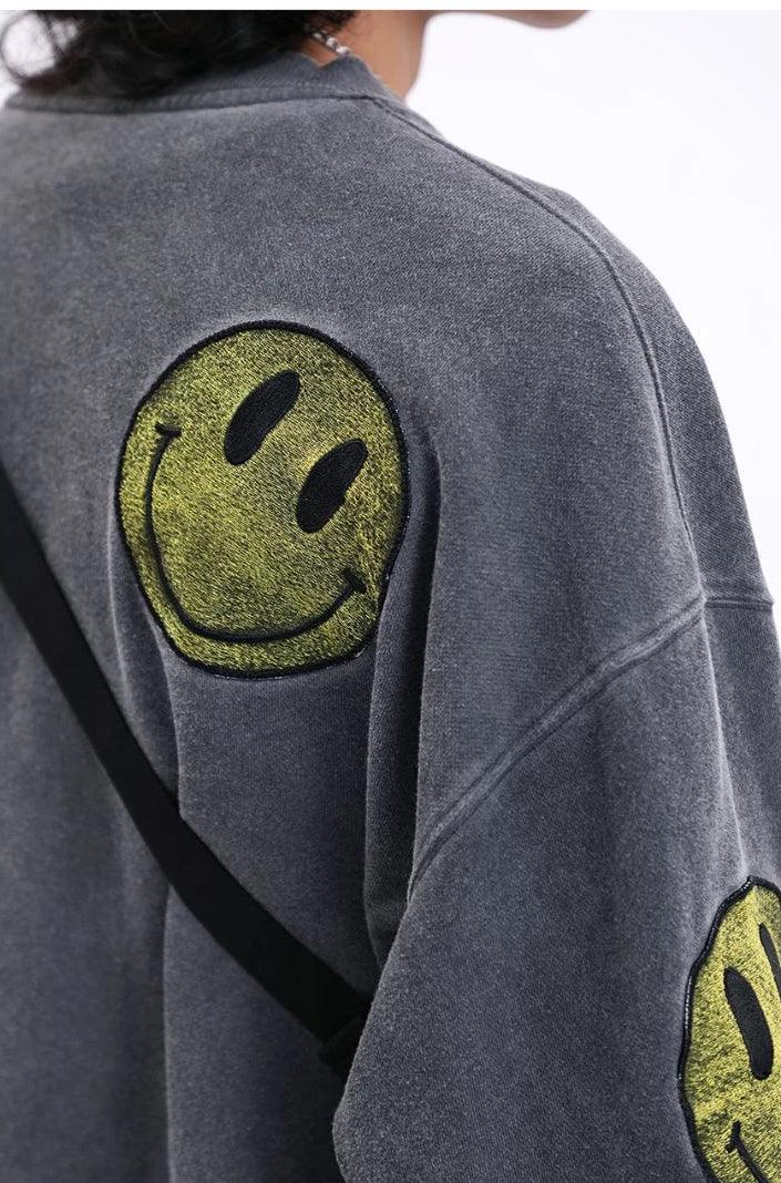 CZ Smile Washed Sweater