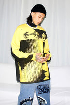 CZ Eyes Printed Sweater