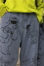 CZ Muppets Painted Cropped Jeans