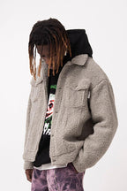 Empty Reference Smiley Sherpa Jacket