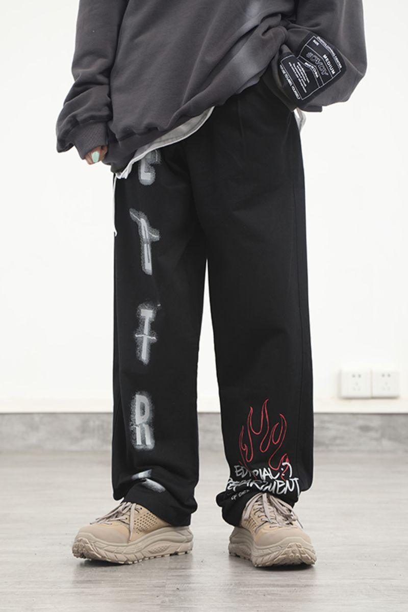 CZ ED Graffiti Straight Trousers