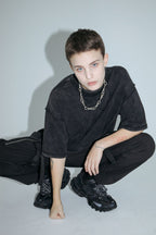 Unknown World Old Black Washed Tee