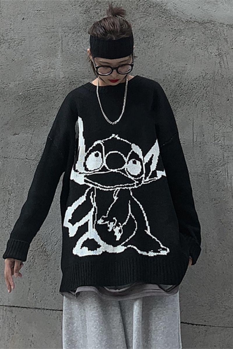 CZ Retro Alien Knit Sweater