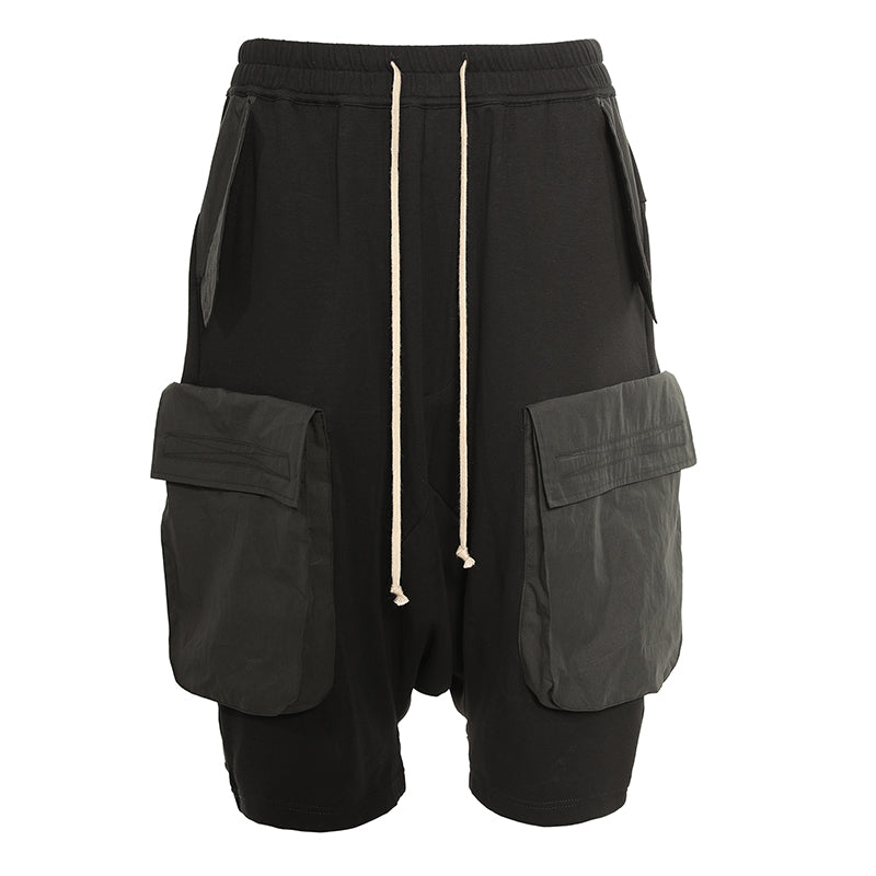 Unknown World Logo Drawstrings Shorts