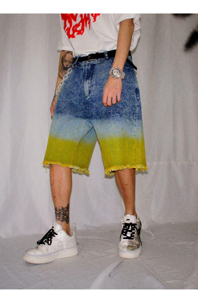 CZ Tie Dyed Jeans Shorts