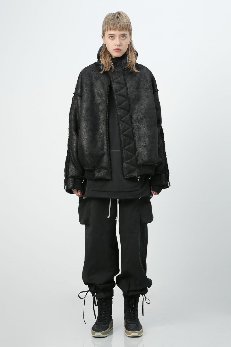 Unknown World FW19 Suede Moto Jacket