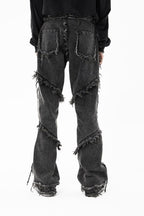 BLACKTAI Deconstructed Washed Jeans