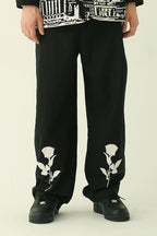 CZ White Roses Loose Trousers