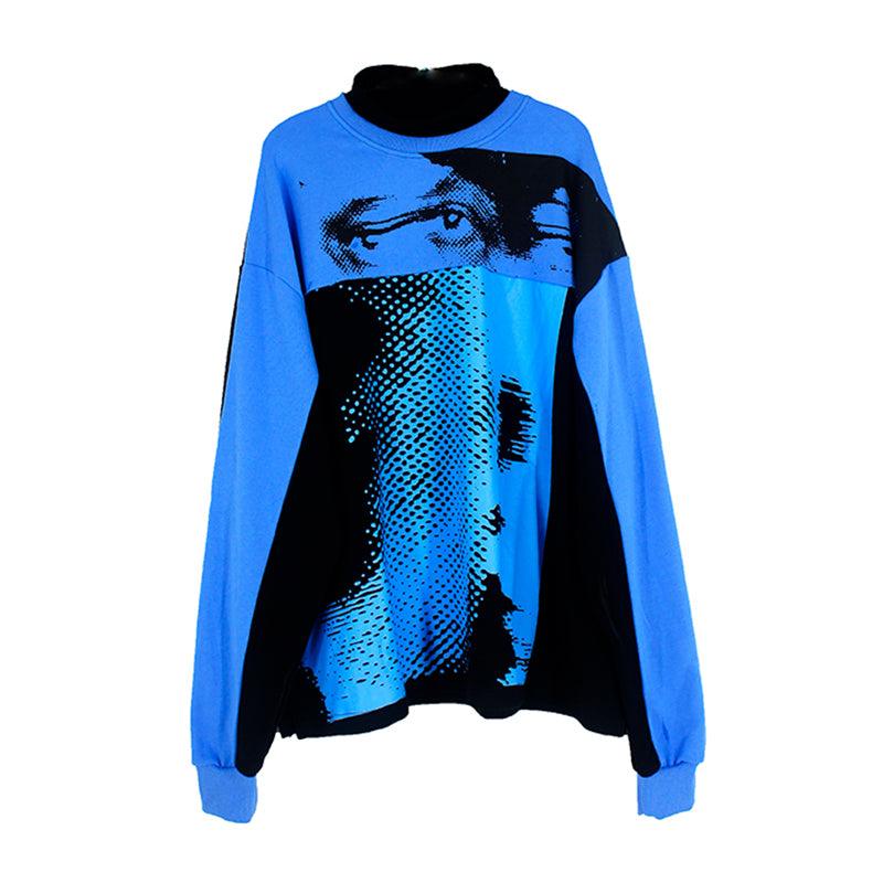 CZ Eyes Printed Sweater