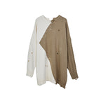STEEPC Irregular Distressed Sweater