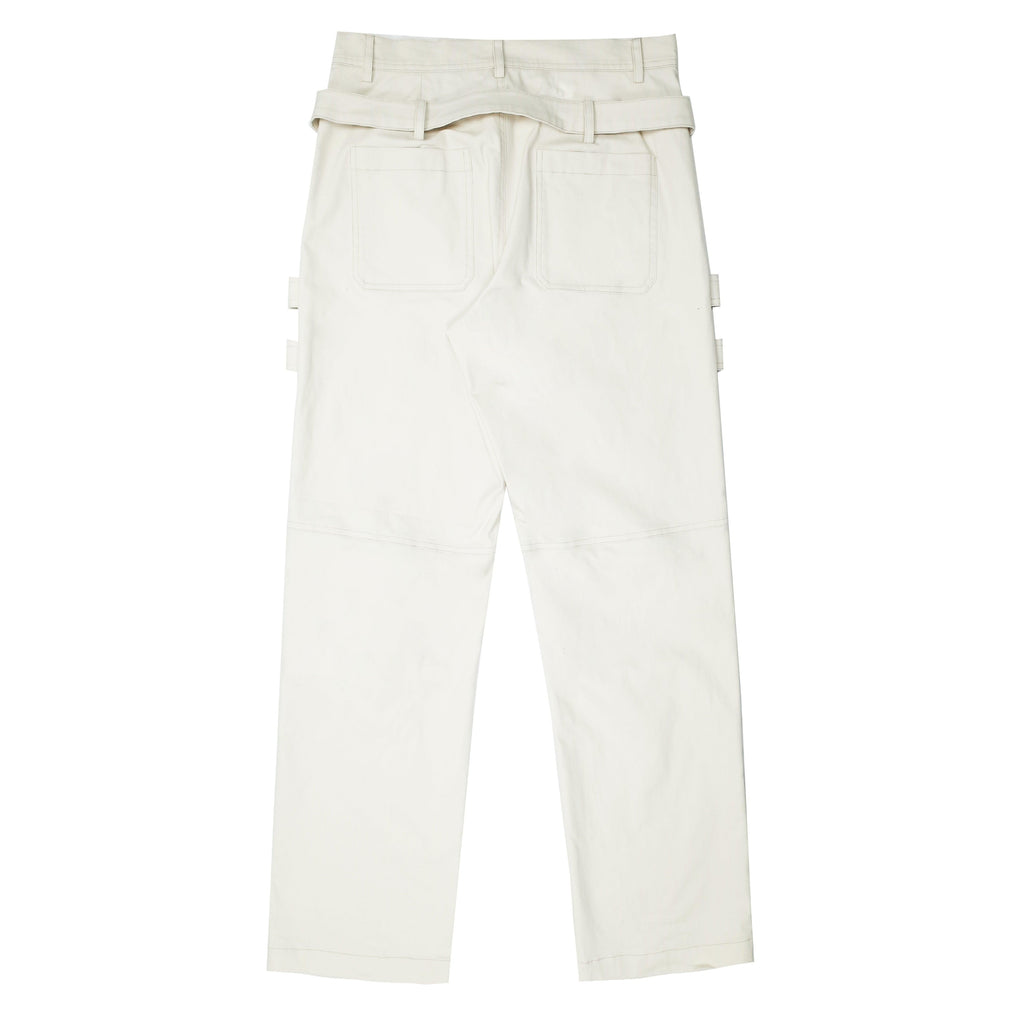 Empty Reference Milky Structure Trousers