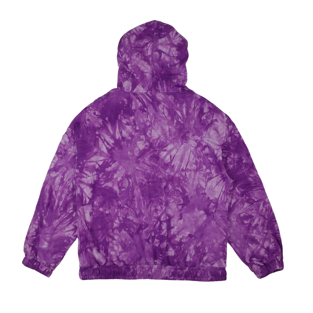 Empty Reference Purple Tie-Dyed Logo Hoodie