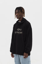 Empty Reference Black Logo Turtleneck