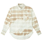 Empty Reference Faded Plaid Long Sleeve Shirt