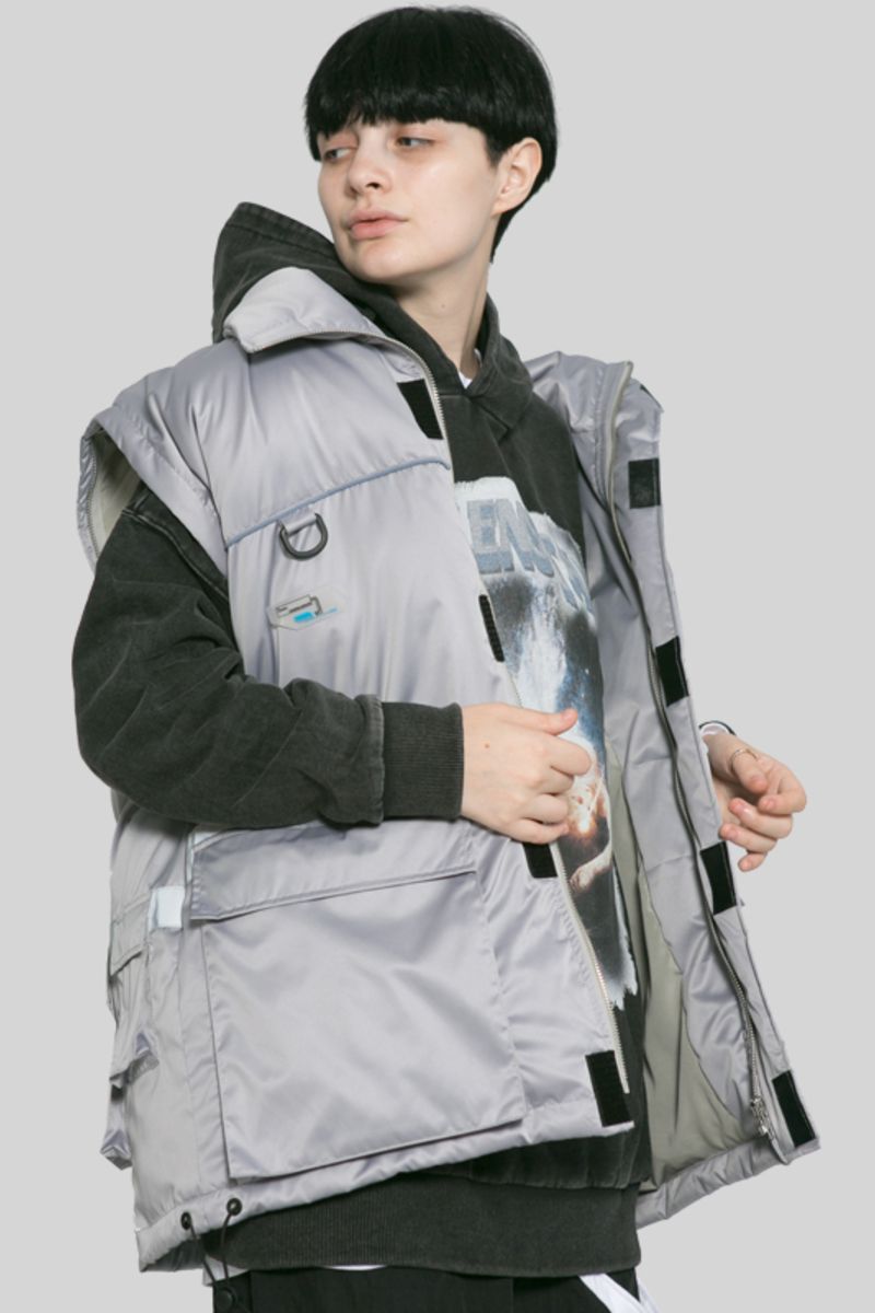 Observer Lab Detachable Sleeves Down Coat