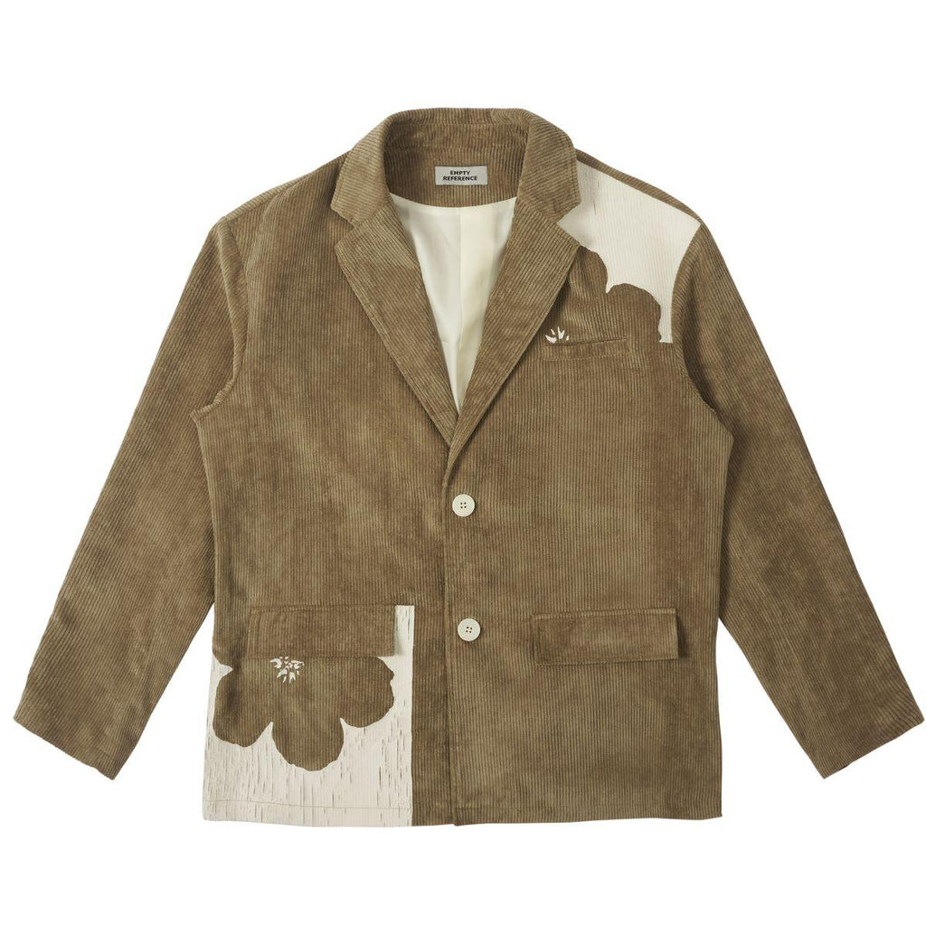 Empty Reference Flower Corduroy Suit Jacket