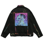 CZ Abstract Painted Jeans Jacket