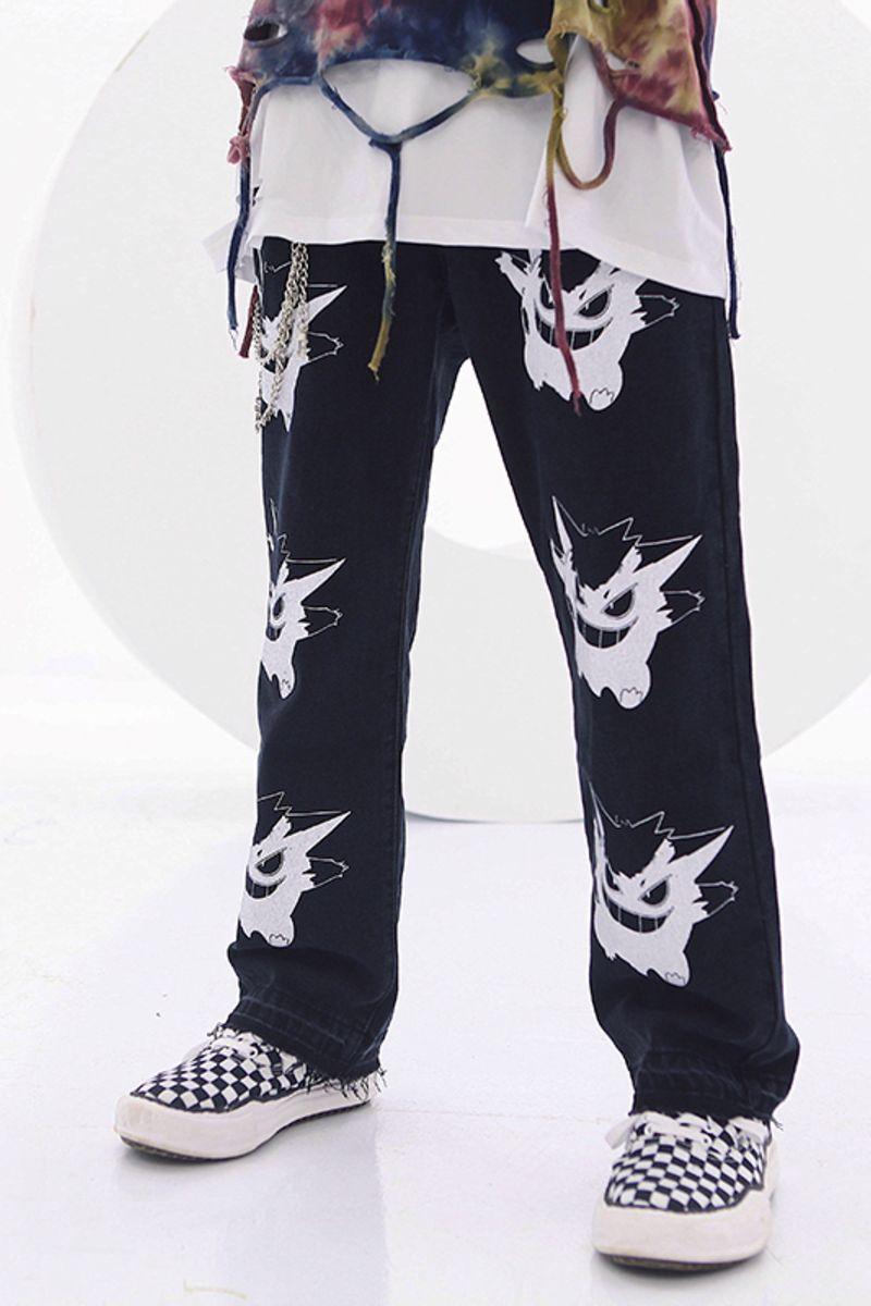 CZ Poke Printed Jeans