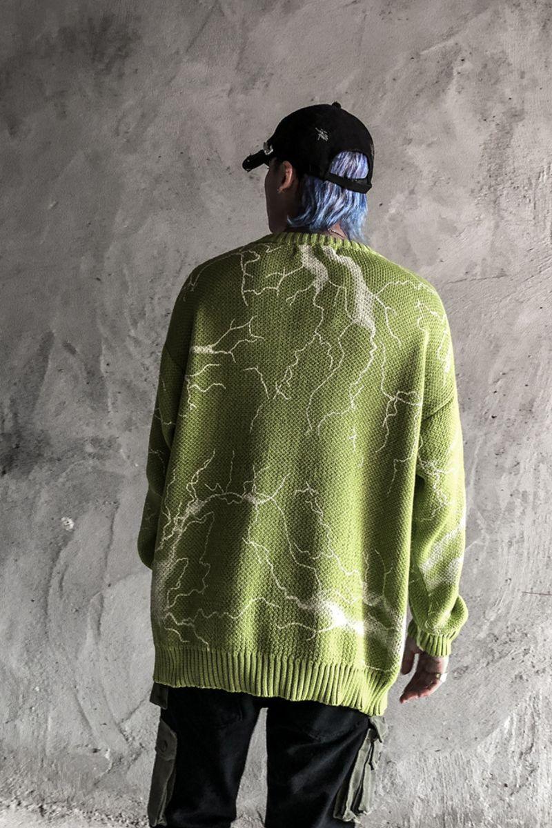 CZ Editorial Department Lightnings Knit Sweater