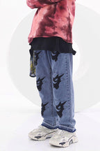CZ Poke Printed Jeans