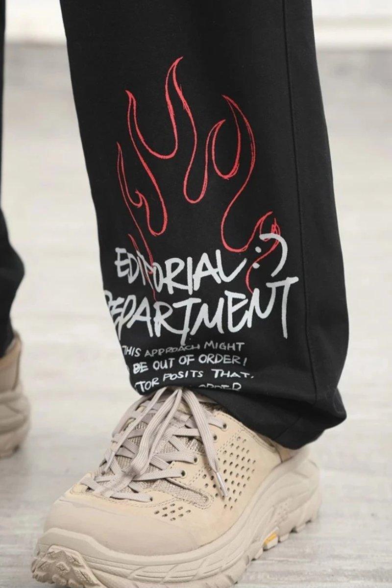 CZ ED Graffiti Straight Trousers