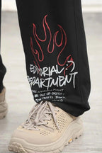 CZ ED Graffiti Straight Trousers