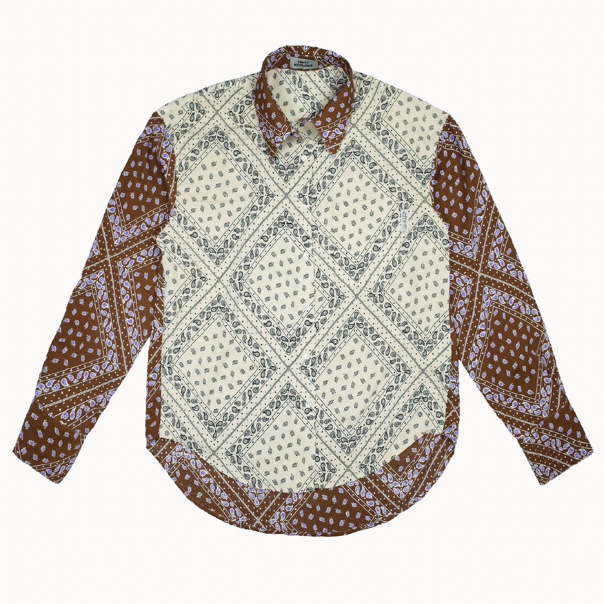 Empty Reference Beige Flowers L/S Shirt