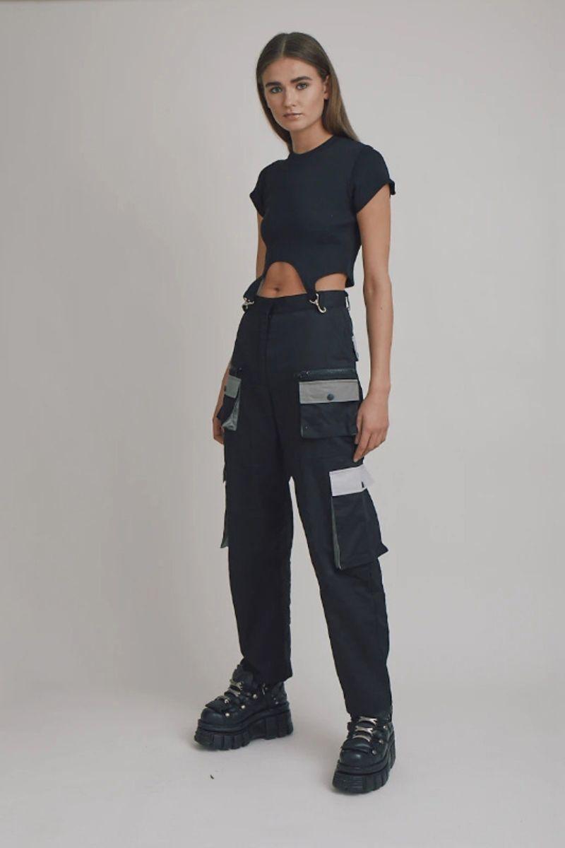 CZ Straps Crop Top
