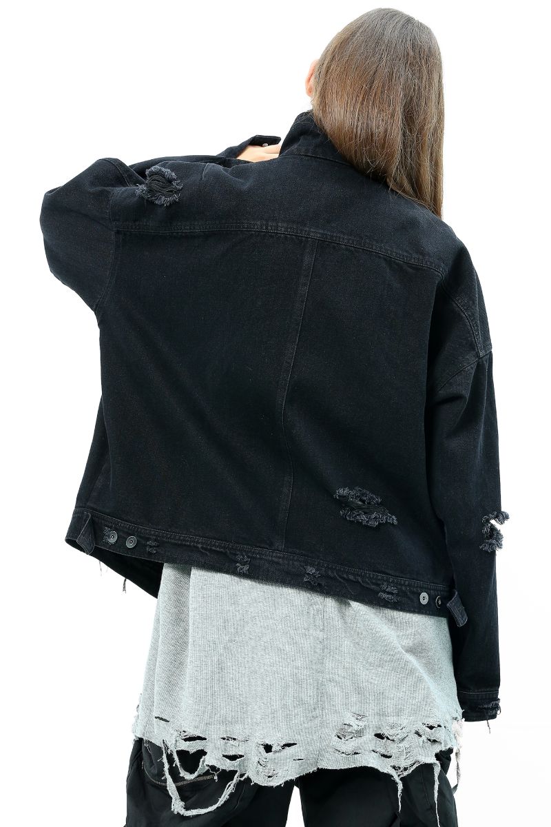 Unknown World Distressed Jeans Jacket
