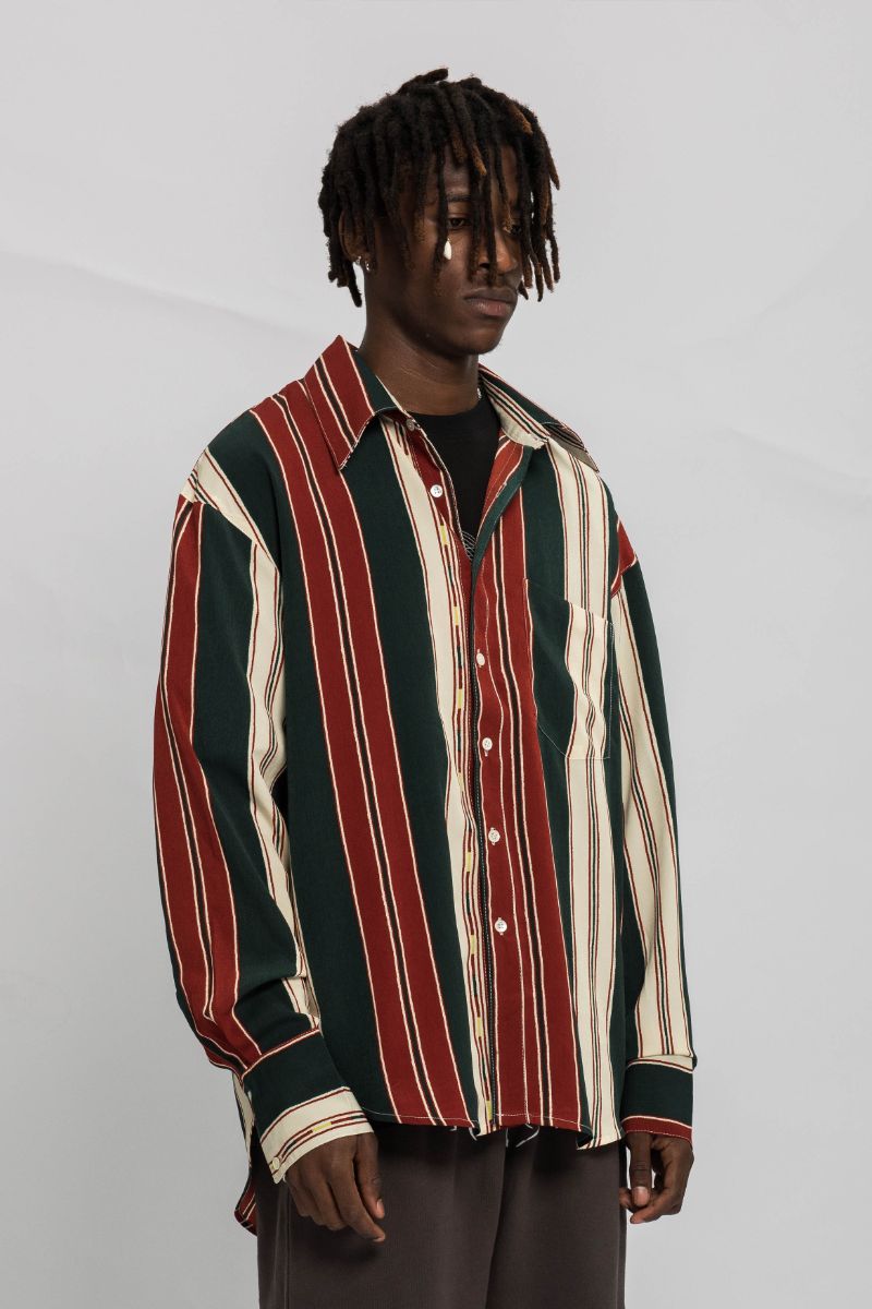 Empty Reference Striped L/S Shirt