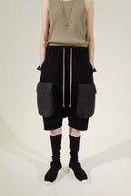 Unknown World Logo Drawstrings Shorts