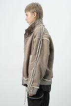 Unknown World FW19 Suede Moto Jacket