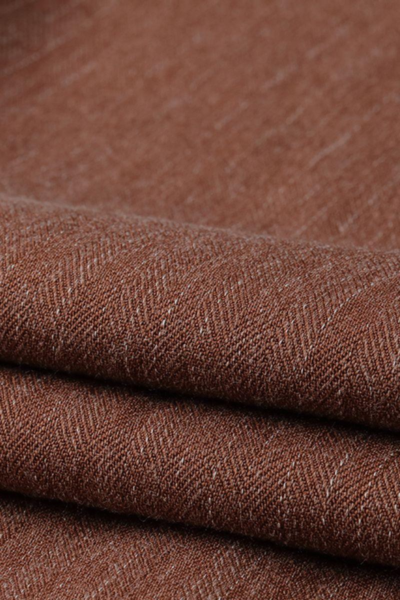 Mix7 Brick Red Straight Trousers