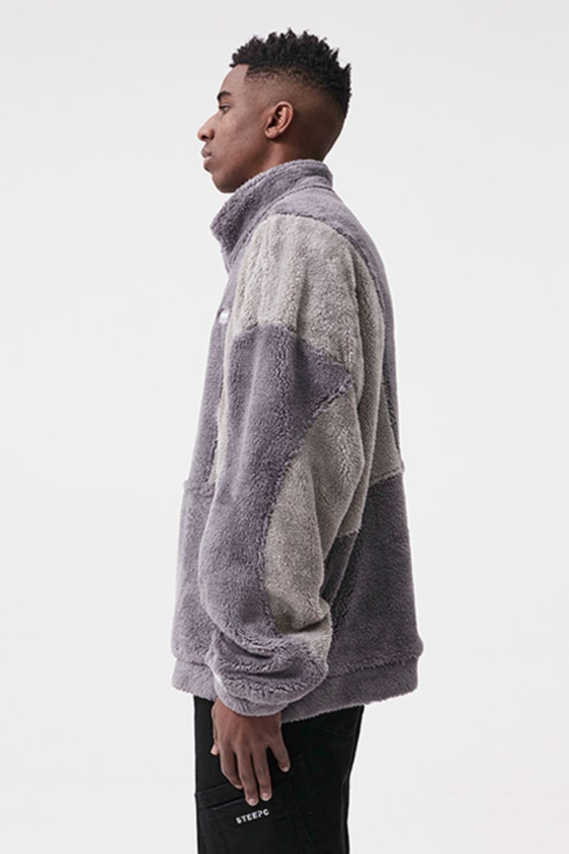 STEEPC Logo Sherpa Sweatshirt Jacket