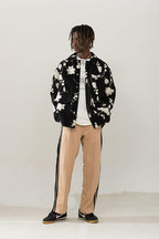 Empty Reference Embroidered Flowers Jacket