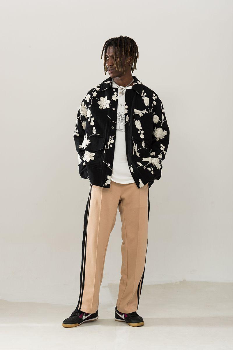 Empty Reference Embroidered Flowers Jacket