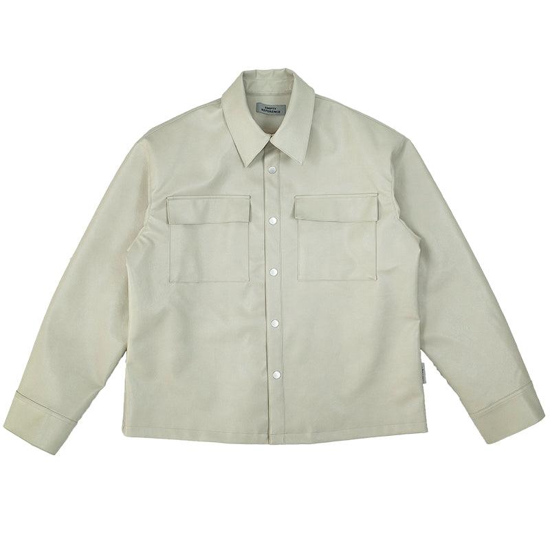 Empty Reference Apricot Leather Jacket