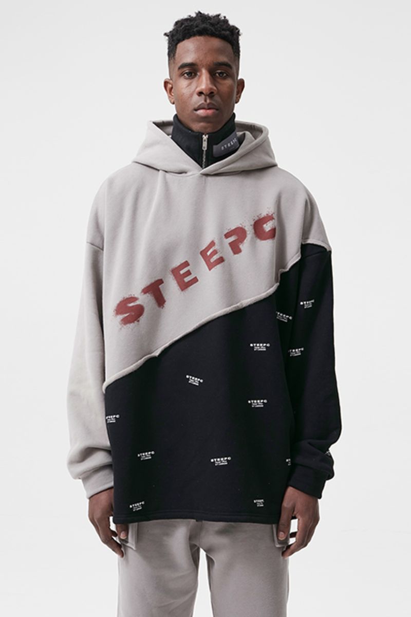 STEEPC Logo Removable Collar Hoodie