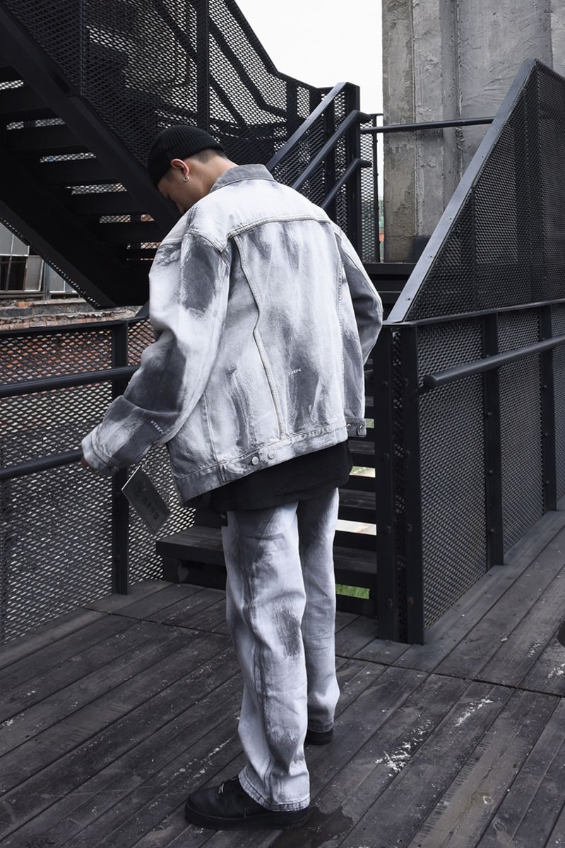 STEEPC Natural Washed Loose Jeans
