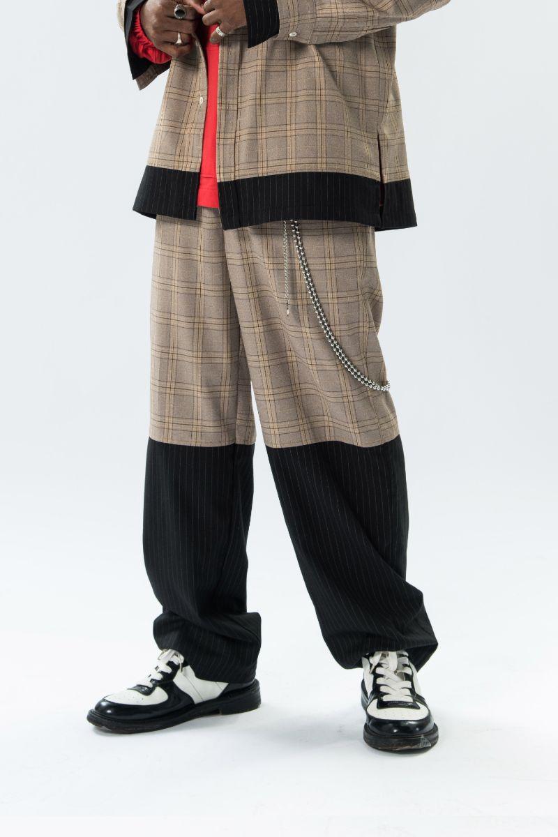 Empty Reference Plaid Trousers