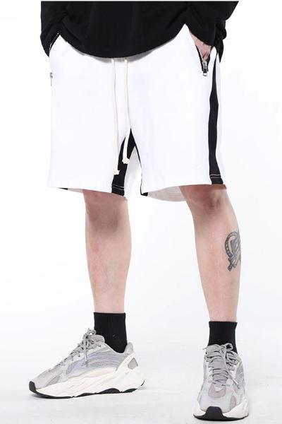 CZ White & Black Track Shorts