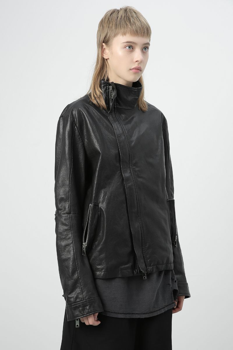 Unknown World FW19 Three Dimensional Leather Jacket