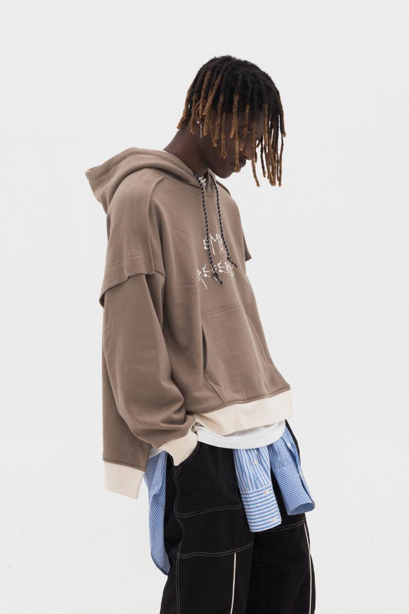 Empty Reference Deconstruction Logo Hoodie