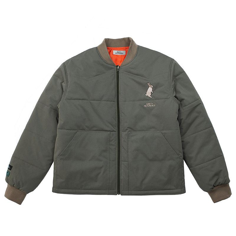 Empty Reference Embroidery Rabbit Logo Down Jacket
